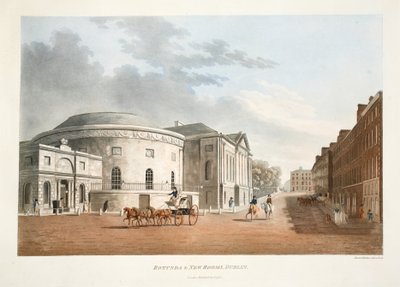 Rotunda and New Rooms, Dublin, 1795 by James Malton
